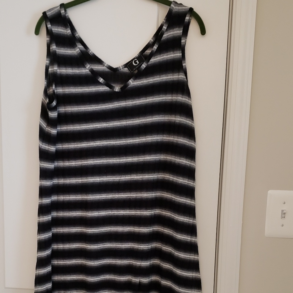 Giuliana Rancic Stripped Dress